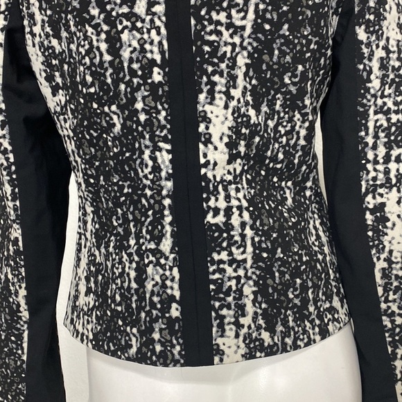 Diane Von Furstenberg Black Olena Combo Blazer Size 2 MSRP: $465.00 - Picture 10 of 13